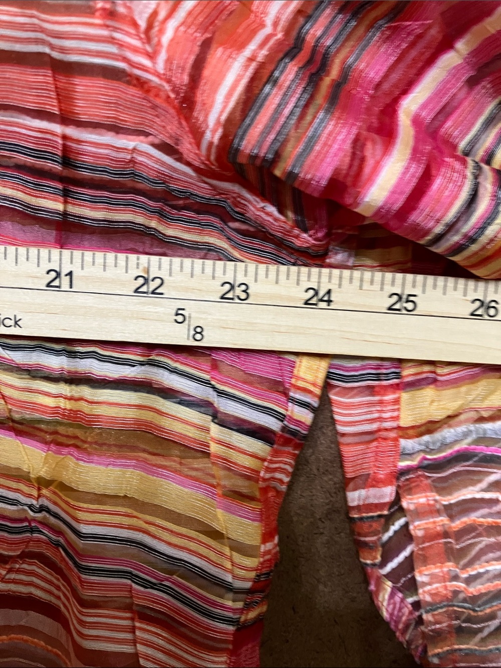 Tommy Bahama Pink Multistripe Button-Down Women's Shirt - Picture 4 of 10